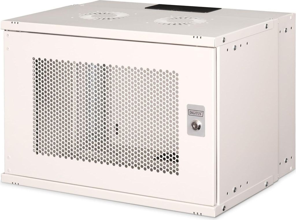 DIGITUS 19" Wandgehäuse SOHO PRO (B)540 x (T)400 mm 7 HE lichtgrau