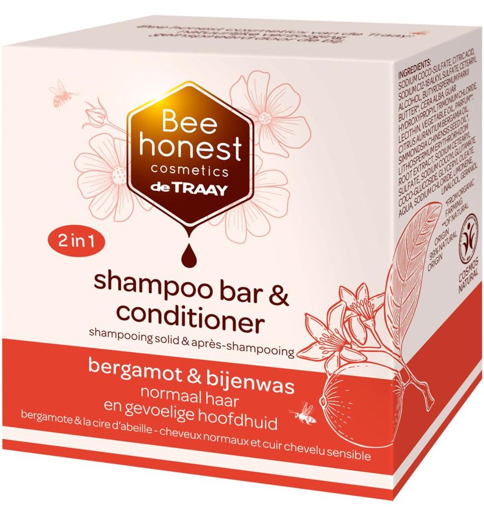 Bee Honest Shampoo-Bar Bergamotte & Bienenwachs (80 g)