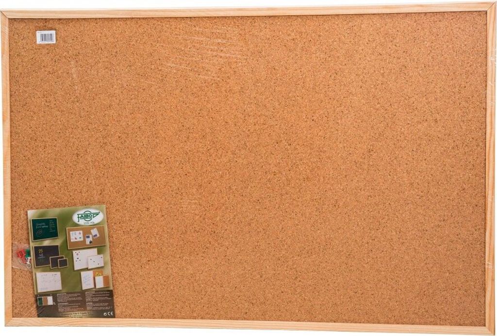 Korkplatte mit Melaminfaserrahmen 60x90 cm faibo 607-3