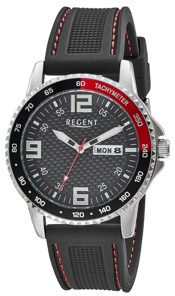 Regent F-1650 Herrenuhr 10 Bar Schwarz