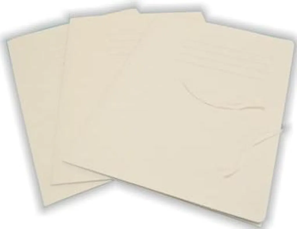 Chemise de classement A4 20 pièces blanc avec couverture rigide mate