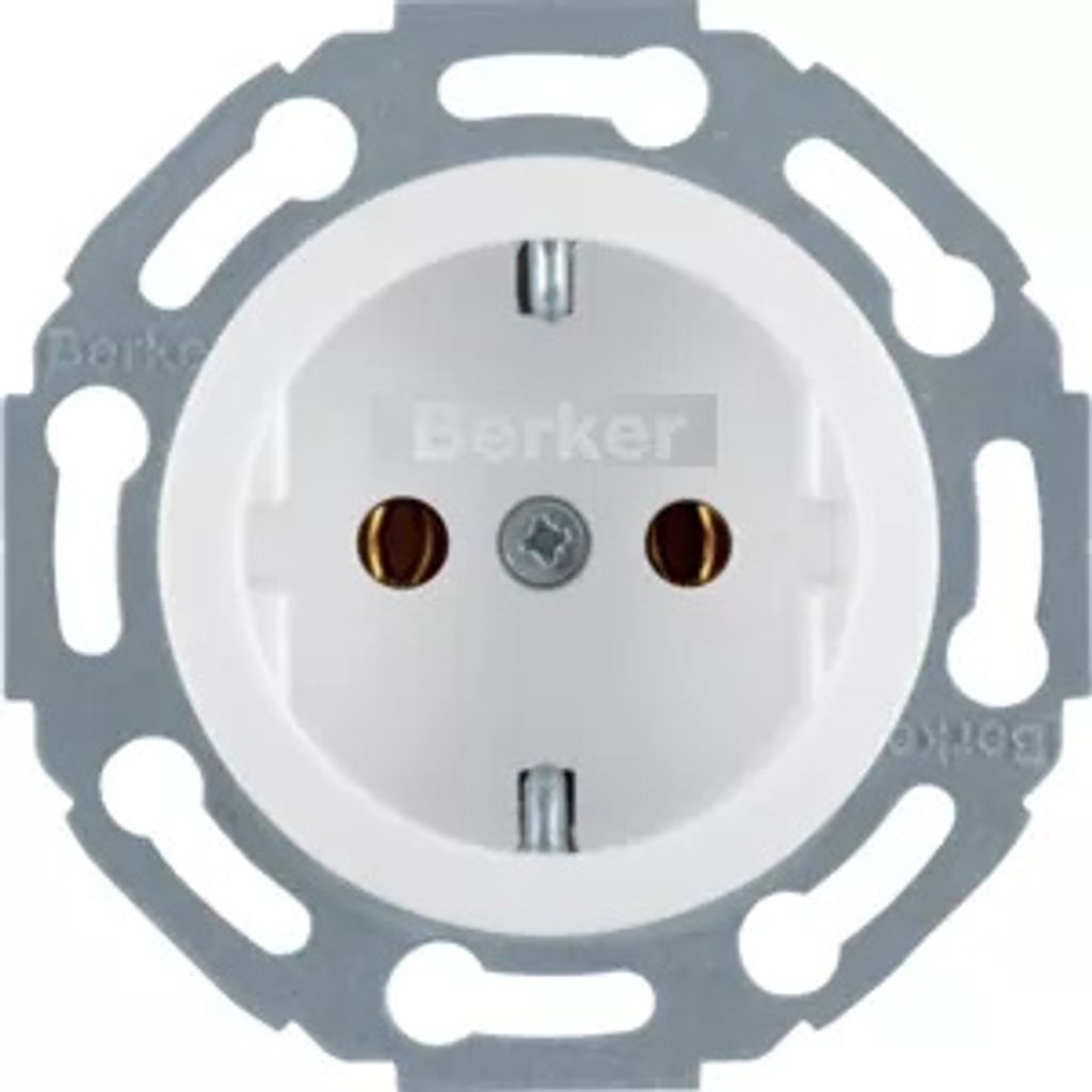 Berker 414520, Typ F, Weiß, 250 V, 16 A, 50/60 Hz