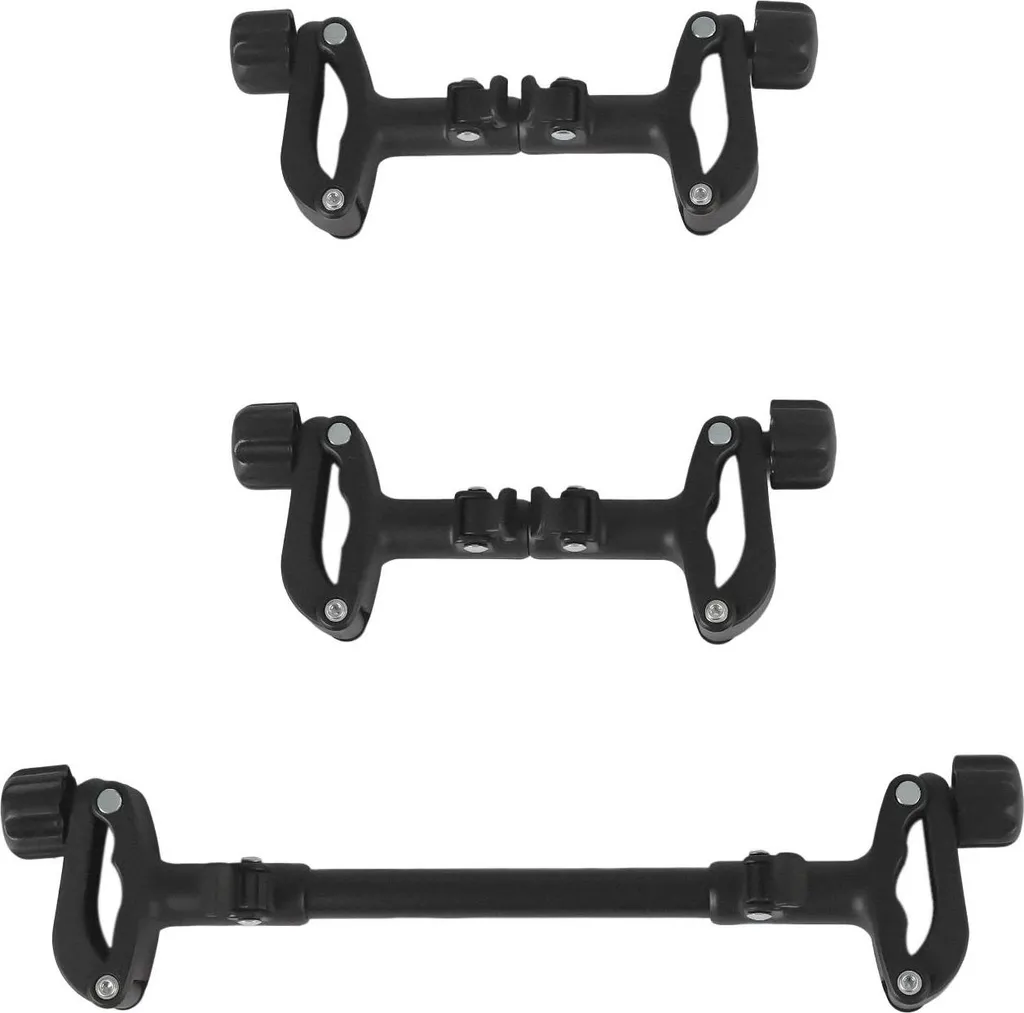 Connecteur Poussette Double Réglable - Kit Adaptateur 3 Pièces Rouge