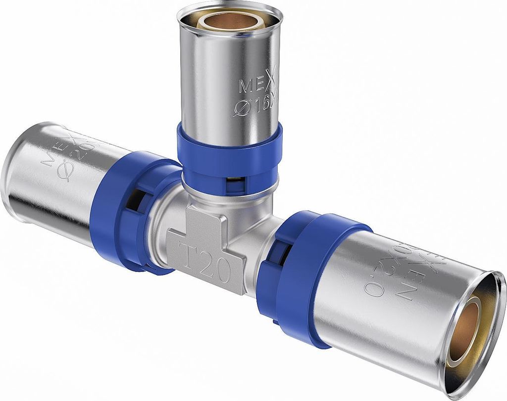 Mexen PEX-P Pressfitting Reduzierstück, pressbar PEX 25 x 20 x 25 - W97131-252025-00