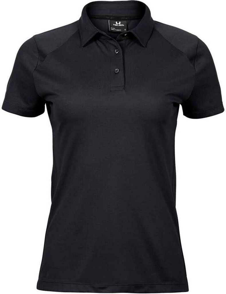 Tee Jays - "Luxury" Poloshirt für Damen - Sport PC5256 (XL) (Schwarz)