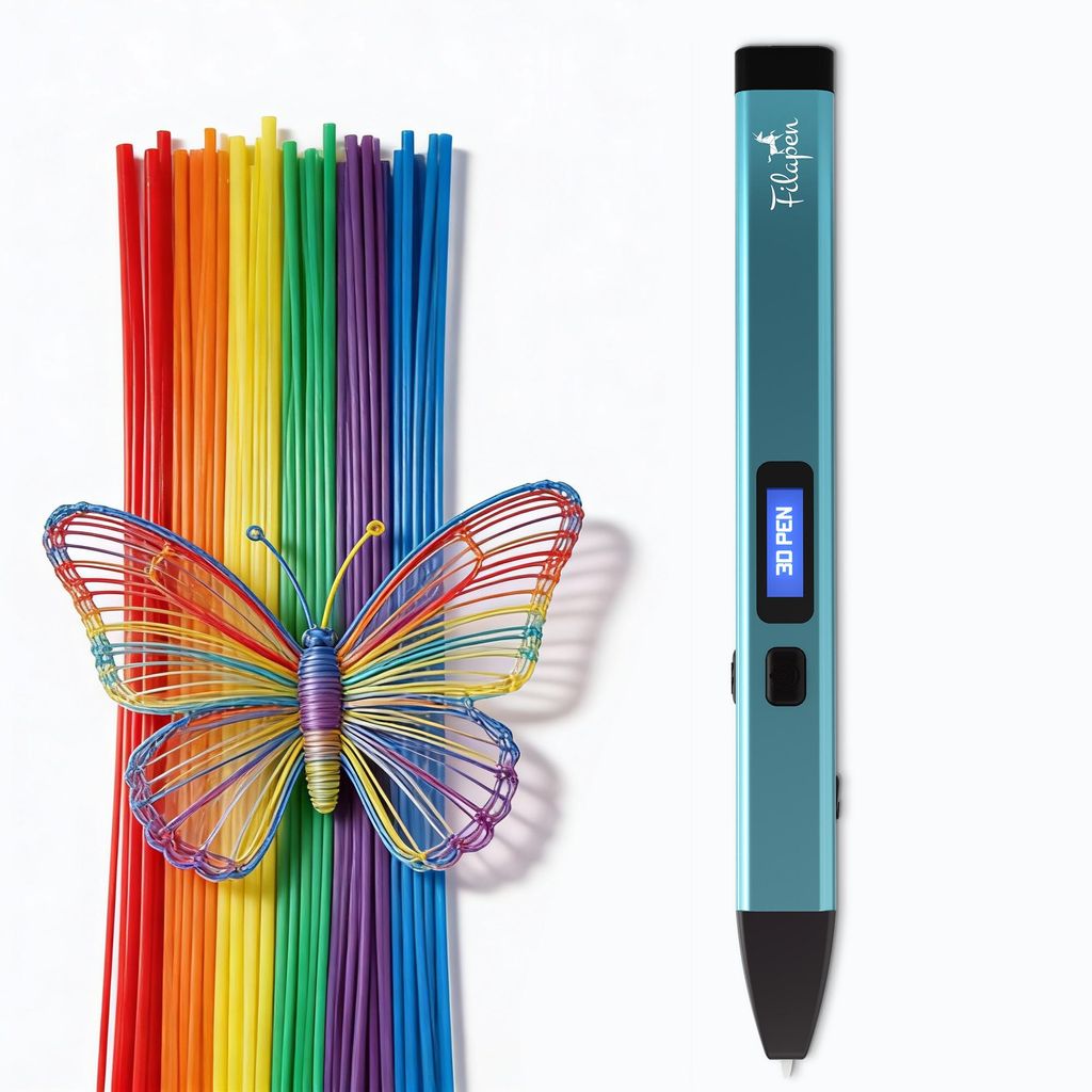 Premium 3D Stift-Set mit 250 PCL-Sticks (50 meter) (Blau) Produktbild 