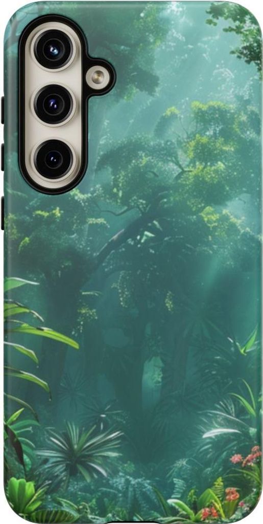 Dichter Tropenwald mit Sonnenstrahlen – Hülle Kompatibel mit Samsung Galaxy S24 Plus