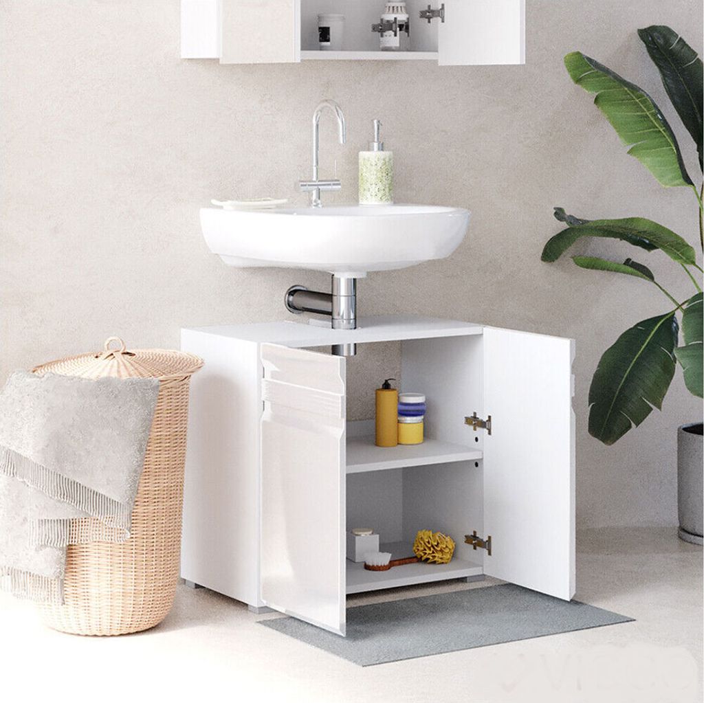 Vicco Szafka pod umywalkę Freddy, 60 x 56 cm, Biały wysoki Zdjęcie produktu 5