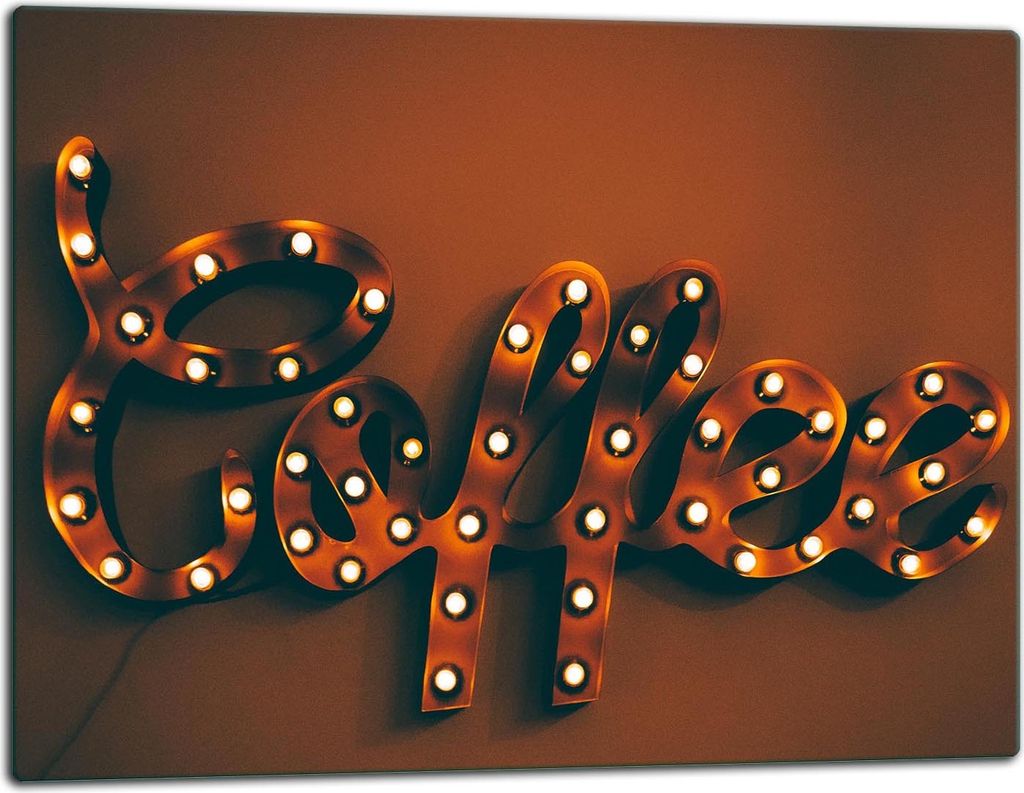 Glasschneidebrett Herdabdeckplatte Glaskeramikkochfeld Universal 52x40 cm Kaffee