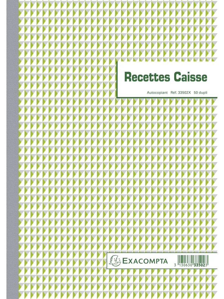 Livre de caisse pour reçus et facturation manuelle Exacompta - 5 carnets