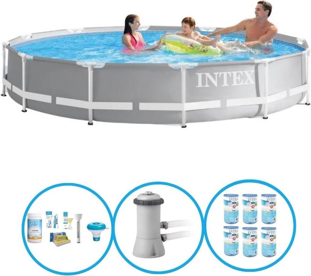 Intex Pool Prism Frame 366x76 cm - Pool-Paket