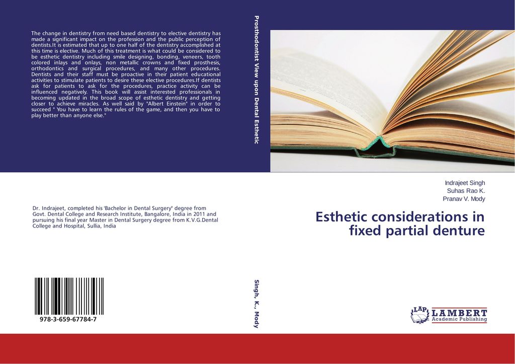 Esthetic considerations in fixed partial denture