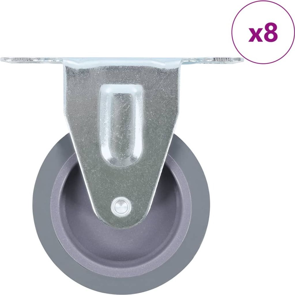 8 Stk. Bockrollen 75 mm