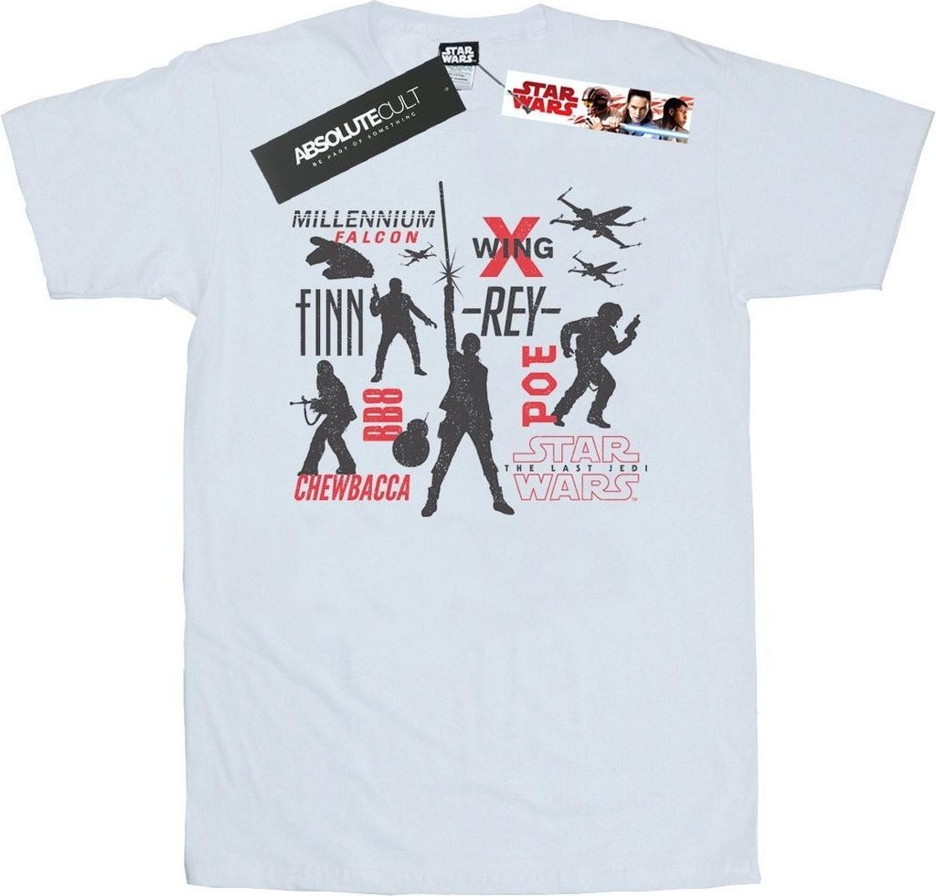 Star Wars - "The Last Jedi Rebellions" T-Shirt für Herren BI46912 (3XL) (Weiß)
