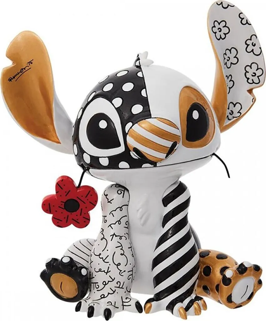 Figurine Enesco Stitch avec Fleur Multicolore 14cm Disney Showcase 6010103