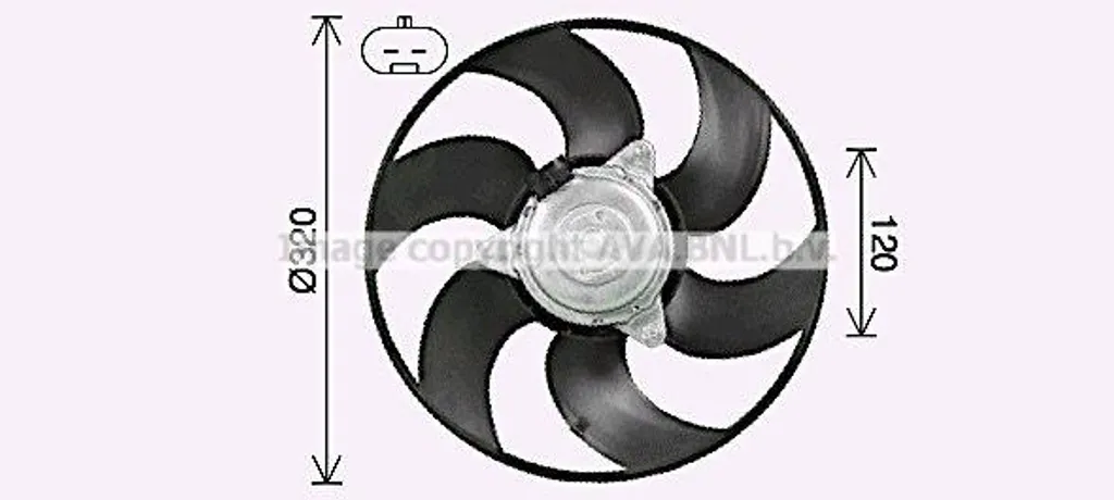 Ventilateur radiateur pour Fiat Strada et Palio - Refroidissement AVA