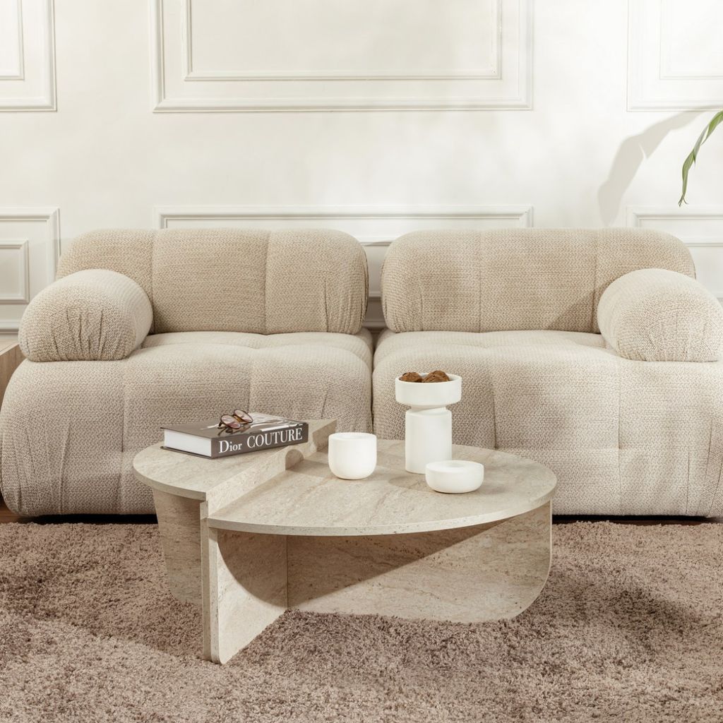 Skye Decor, Orion - Travertine, Couchtisch, Travertin, 100 Produktbild 16