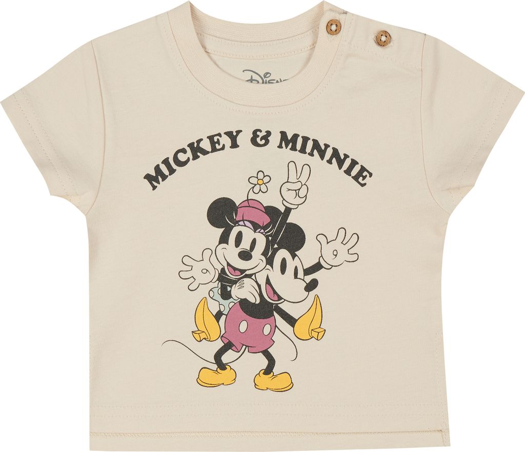 Minnie Mouse und Mickey Mouse Mädchen Baby T-Shirt kurzarm Cradle to Cradle, Größe:74/80