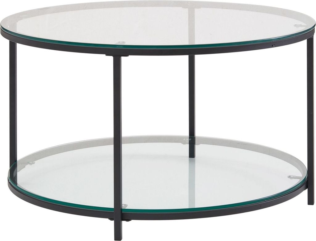 Couchtisch FineBuy Sofatisch Glas Wohnzimmertisch Ø 80 cm Produktbild 6