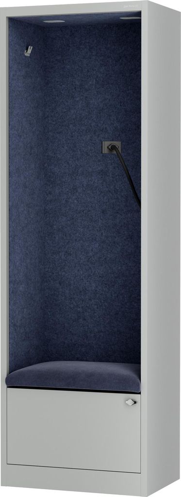 JAN NOWAK Akustikkabine Telefonkabine Meetingkabine SALLY MentalBox Navy Blue 60 cm