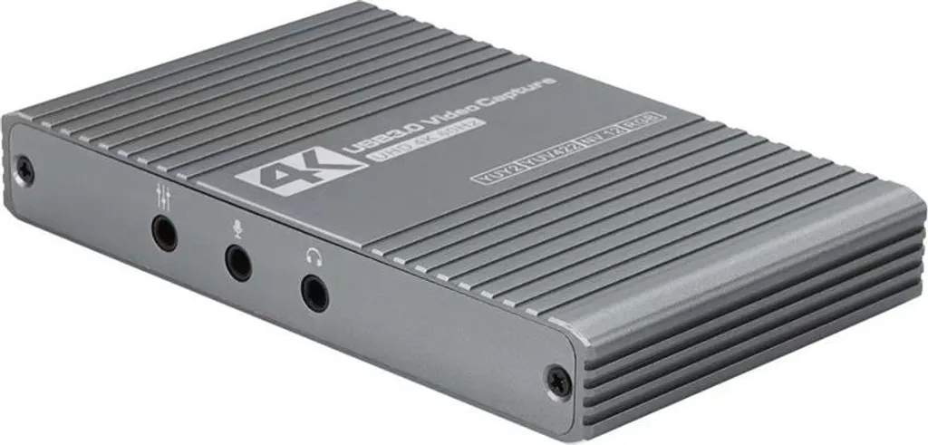 Carte d'acquisition HDTV INF 4K60HZ grise pour streaming et live