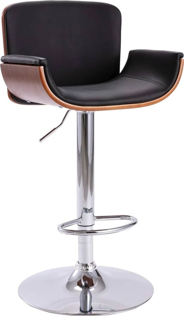 The Living Store Barhocker Schwarz Kunstleder