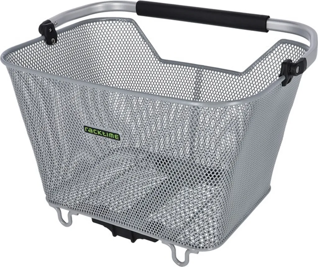 Transportez tout à vélo avec le Panier Racktime Baskit Deluxe 2.0 Argent