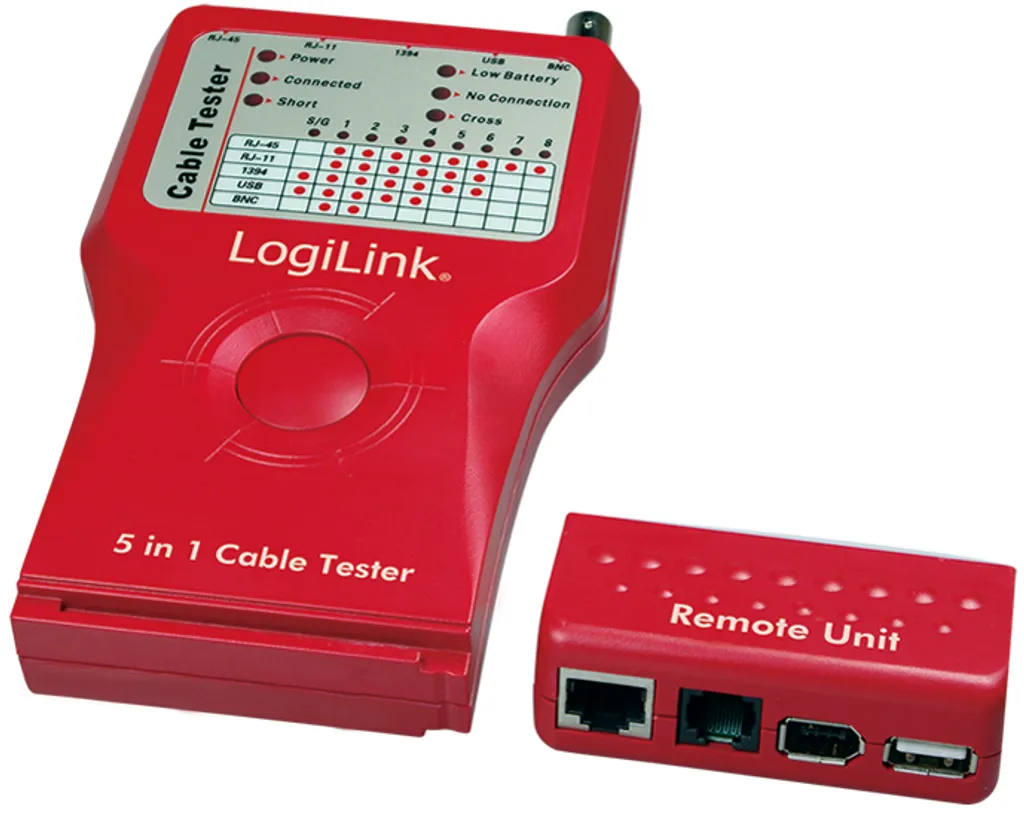 Testeur de Câble Informatique 5 en 1 Multifonction Kit de Test Réseau Pro