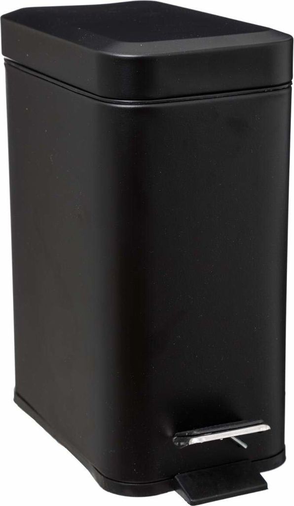 A black rectangular pedal bin.