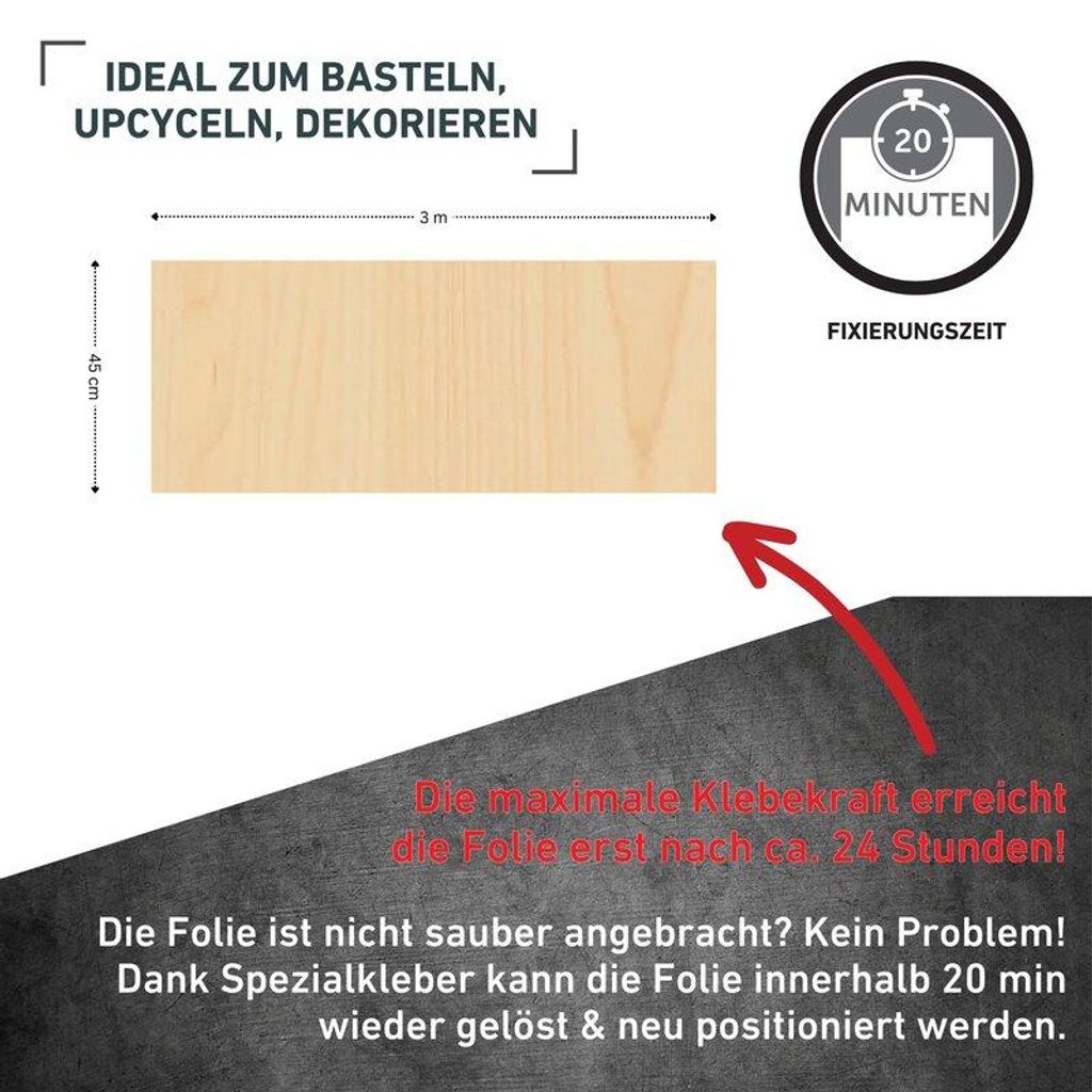 Venilia Selbstklebefolie Ahorn 67,5x300cm robust, Produktbild 