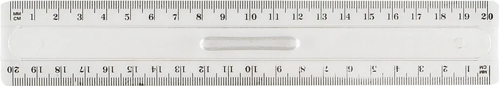 Wonday FTE330062 Wonday Flachlineal, 300 mm, aus Plastik, mit Griff