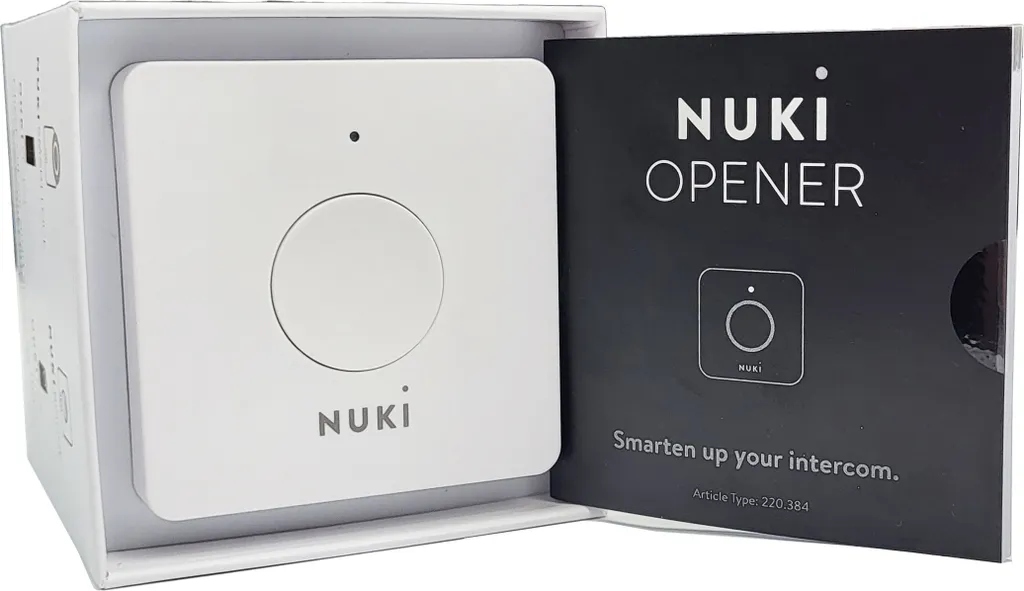 Nuki Opener Button - Bouton de Commande sans Fil pour Interphone Connecté