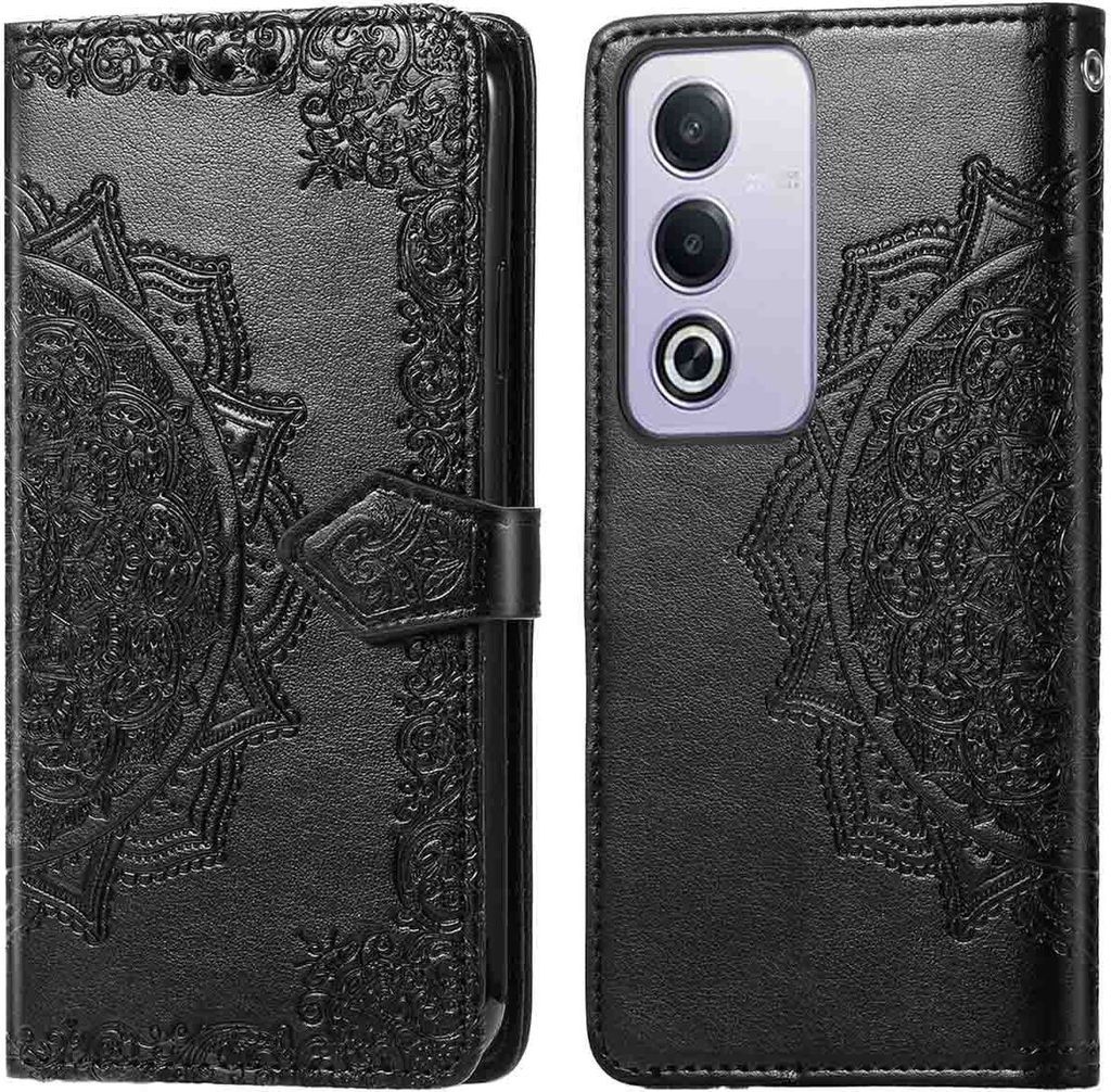 imoshion Mandala Klapphülle Oppo A80 5G - Schwarz