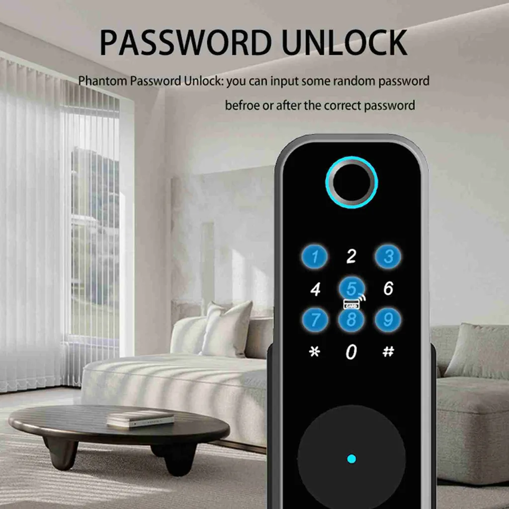 Serrure de porte intelligente à empreinte digitale et code - Modèle X5
