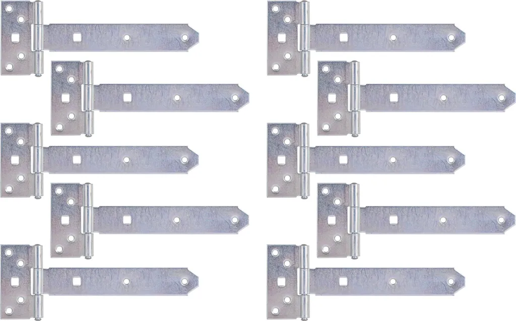 Penture en croix Alberts pour volets et portails, acier galvanisé x10