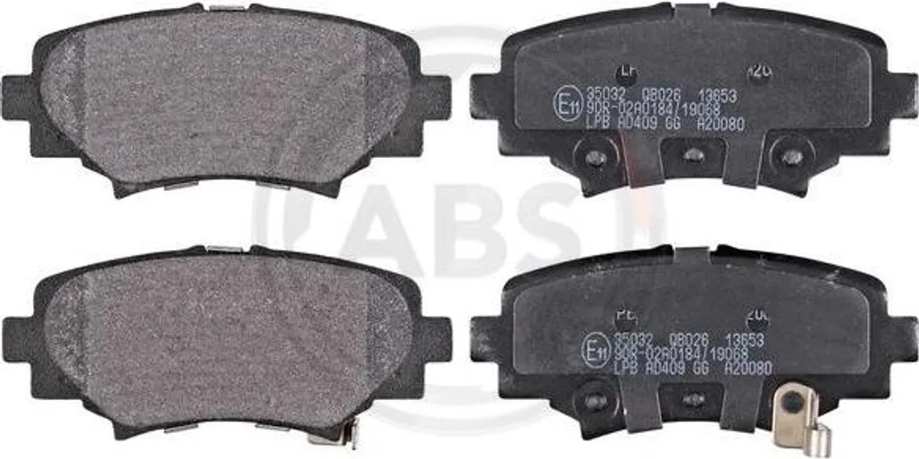 Jeu de plaquettes de frein A.B.S. 35032 compatible OE B4Y02648ZA