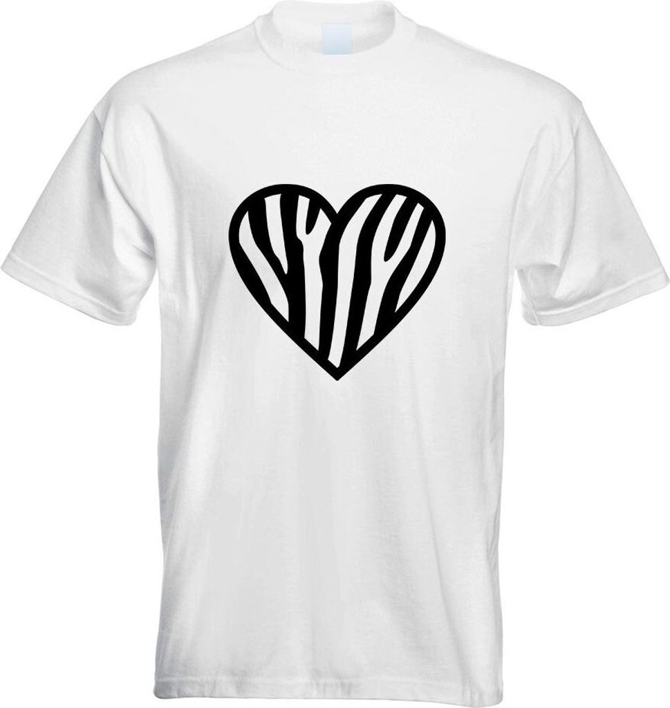 Kiwistar - T-Shirt - Weiss - Zebra Motiv Bedruckt Funshirt Design Print - mit Motiv Bedruckt - Funshirt Design - Sport - Freizeit - Herren - L