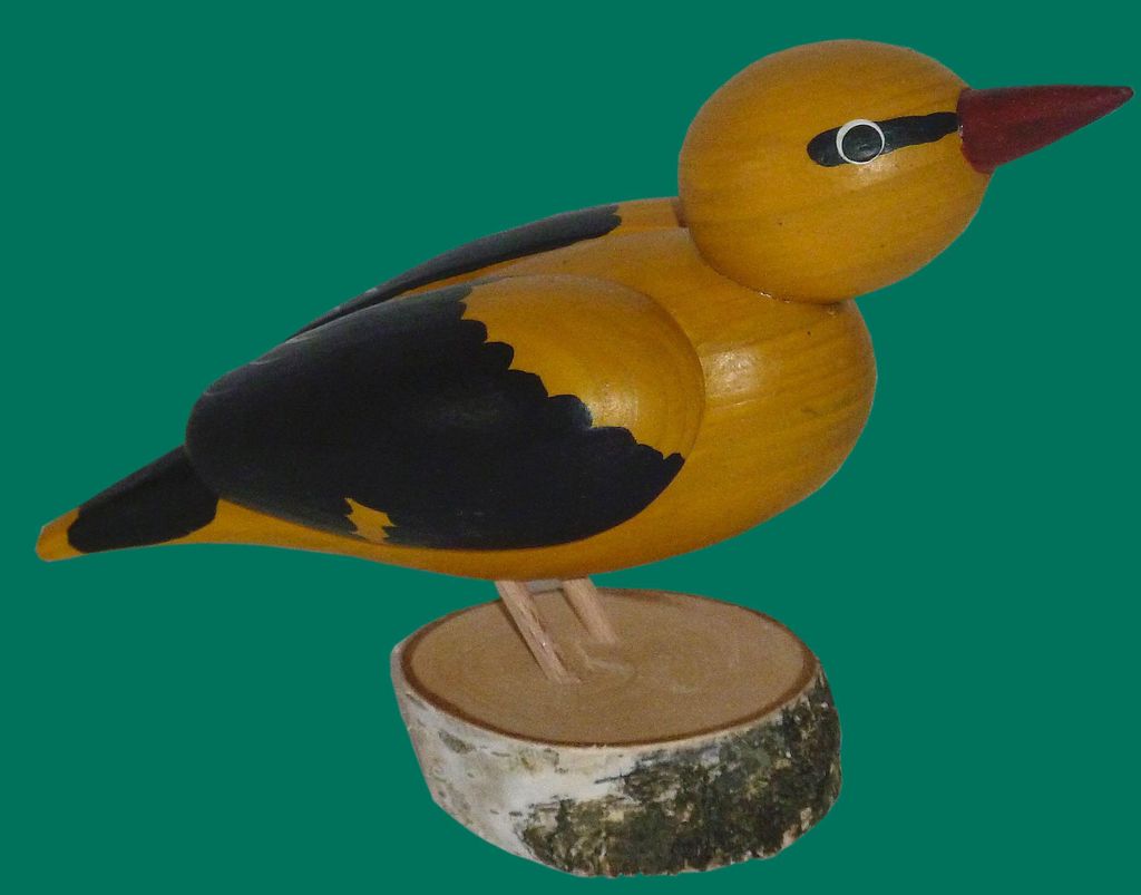 Ganzjahresdekoration Holzvogel Pirol Höhe 11cm NEU