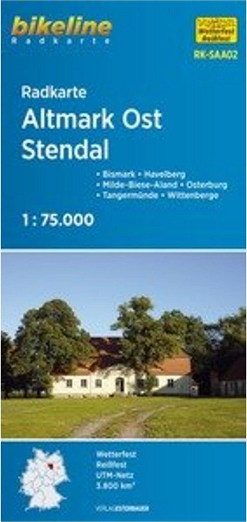 Bikeline Radkarte Deutschland: Altmark Ost, Stendal, Wittenberge, Havelberg, Osterburg, Tangermünde, Elbe, Milde-Biese-Aland, RK-SAA02. 1:75.000, ...
