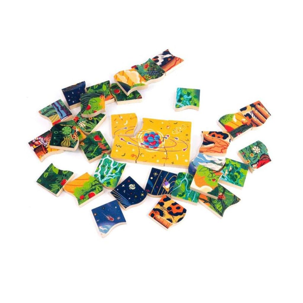 Bajo Lernspiel Multipuzzle Spielzeug - 36-teiliges Karton Puzzle Set