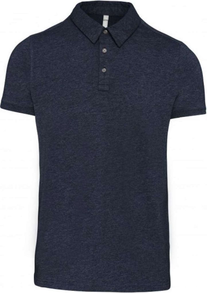 Kariban Herren Polo-Shirt Polohemd Poloshirt Polo Arbeit Freizeit Hemd, Größe:S, Farbe:French Navy Heather