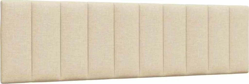 Cuscino Testiera Hanko 180 cm in Tessuto Crema - Supporto Letto Premium