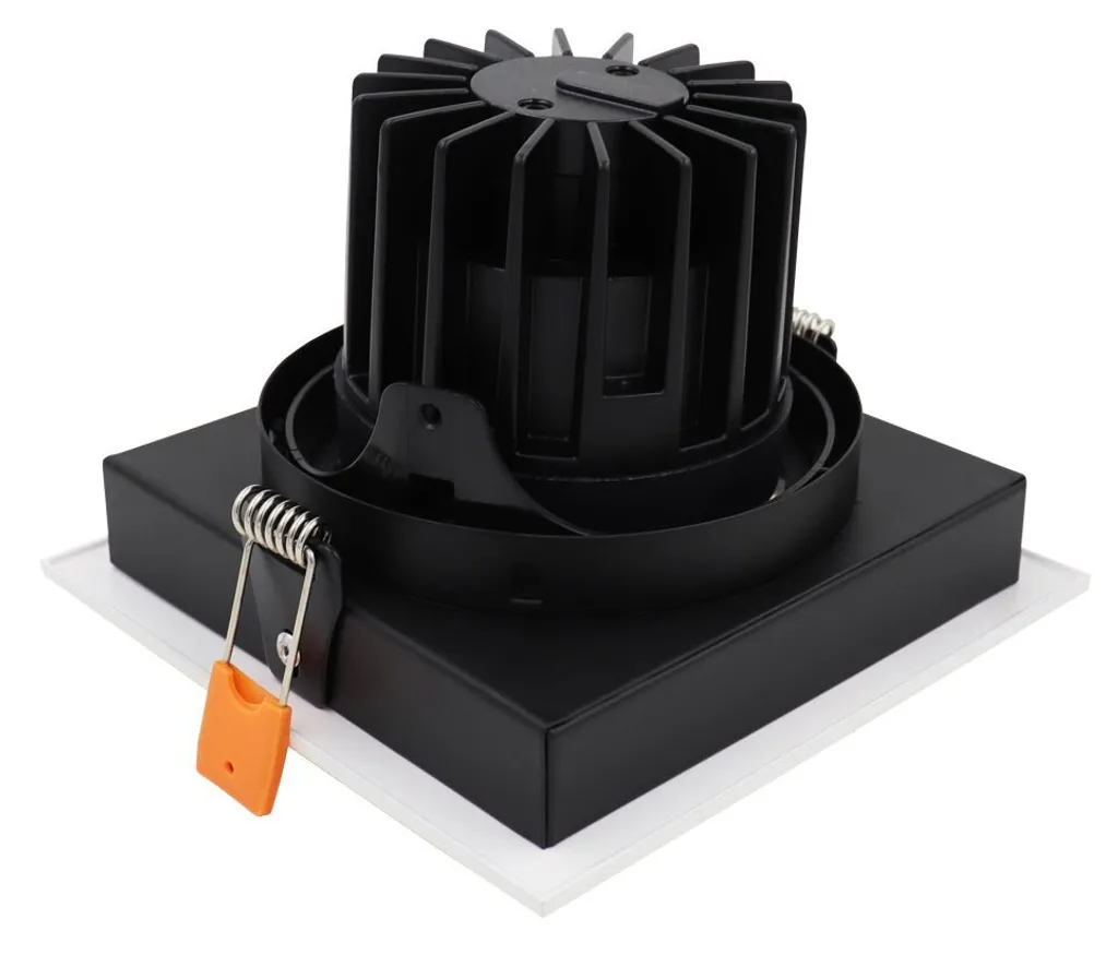 Plafonnier aluminium Nowodvorski DIA 8722 blanc finition mate LED