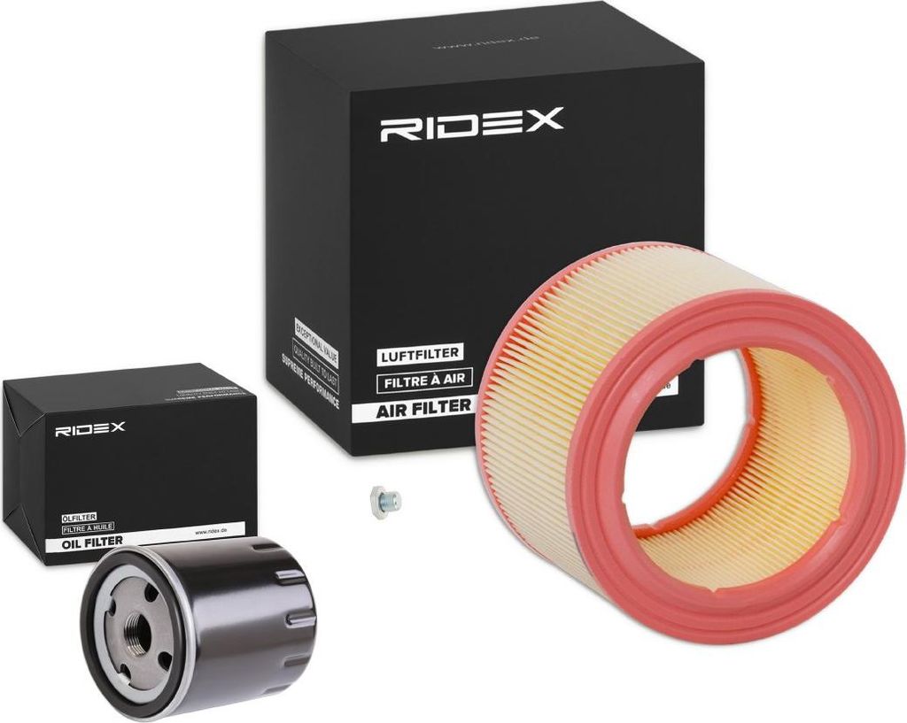 RIDEX Filterset Inspektionspaket Filtersatz passend für PEUGEOT 206 Schrägheck (2A/C) 307 (3A/C) 807 MPV 205 II (20A/C) 306 Schrägheck PARTNER K...