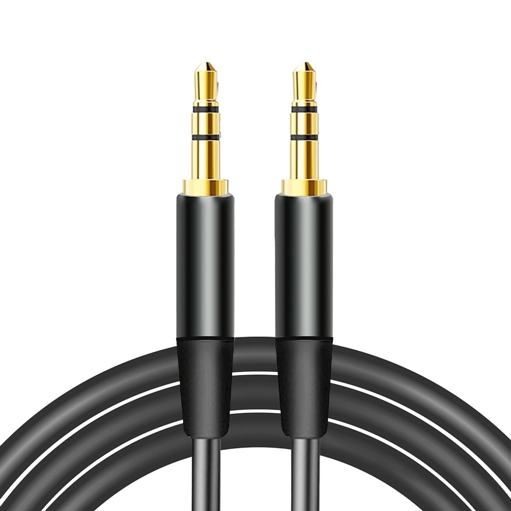 Maxlife Kabel Audio Jack 3,5 Mm - Jack 3,5 Mm 1M Czarny Zdjęcie produktu 
