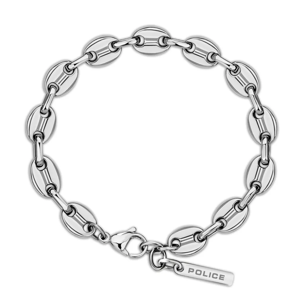 Bracelet en Métal Homme Police Unyielding - Bijou Tendance Argenté Chic