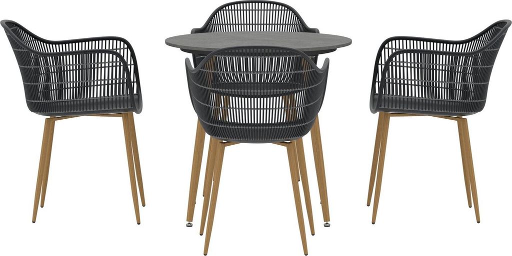 Venture Home Essgruppe Anafi Schwarz Produktbild 