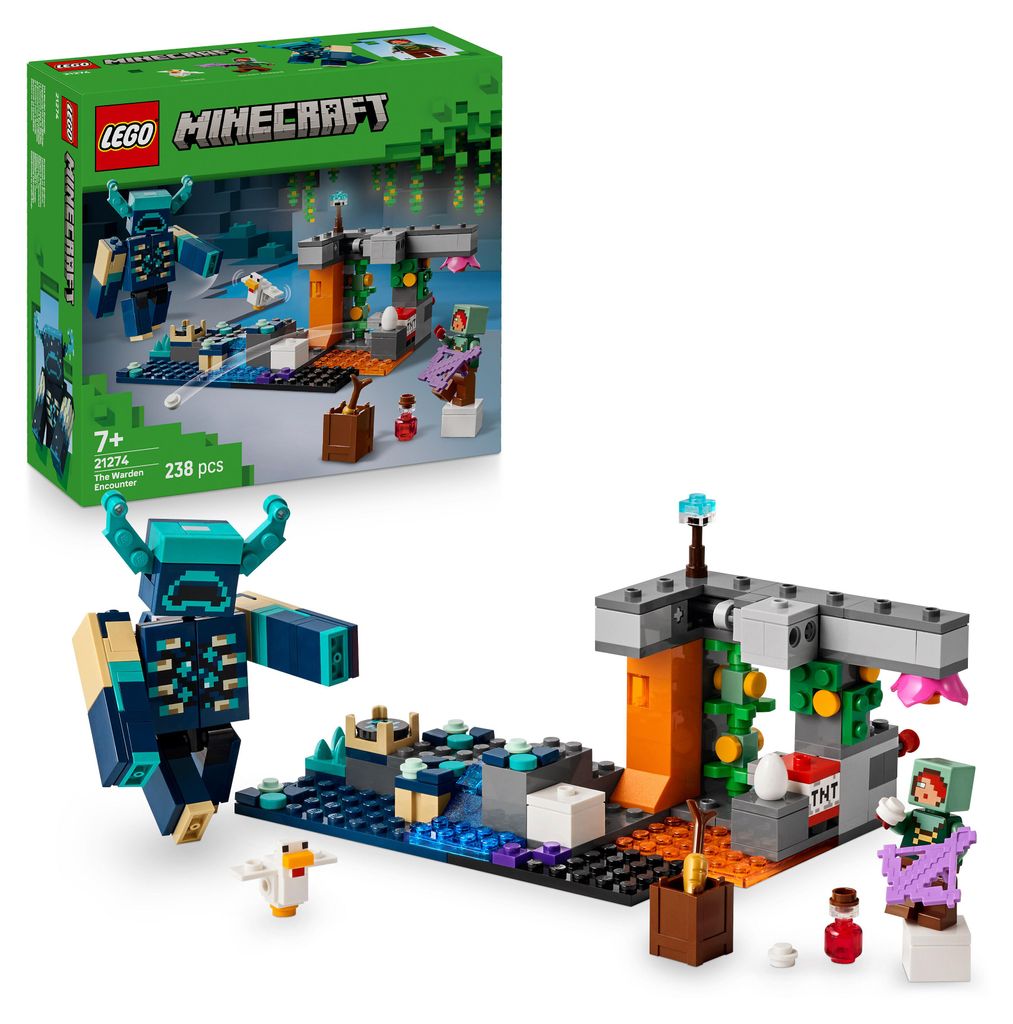 LEGO Minecraft Begegnung mit dem Wächter - Spielzeug zum Produktbild 