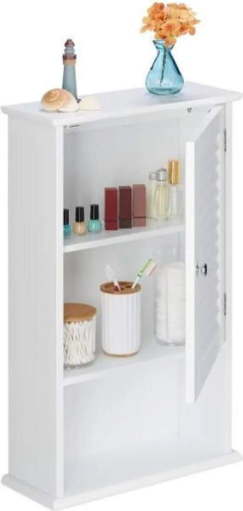 Meuble de salle de bain sur pied compact avec finition chêne naturel