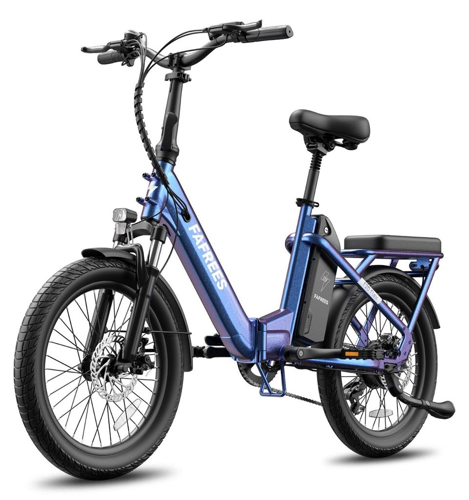 FAFREES F20 Flex E-Bike Klapprad - Motor 250W Akku 36V25Ah 95KM - Blau Lila